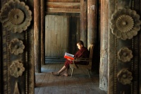 Birmanie- Au monastère de Nat Taung à Bagan