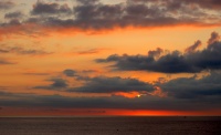 Lever de soleil après l'orage