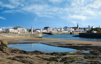 Vue de Croix de vie (L'autre rive de Saint-Gilles) plage de Boisvinet