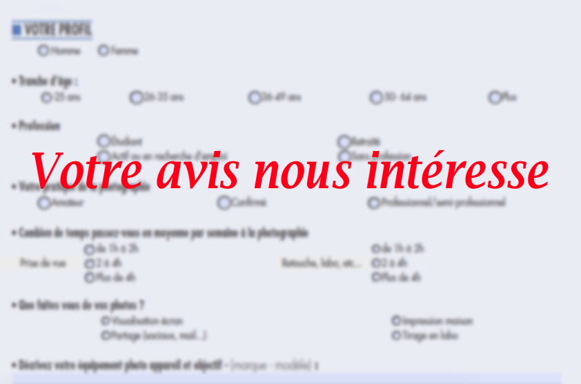 Votre avis nous intéresse