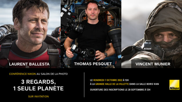 Laurent Ballesta, Thomas Pesquet et Vincent Munier réunis pour le Salon de la Photo